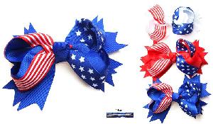 USA Flag Style Hair Clip